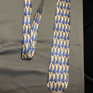 frank lloyd wright tie “prairie sumac” blue